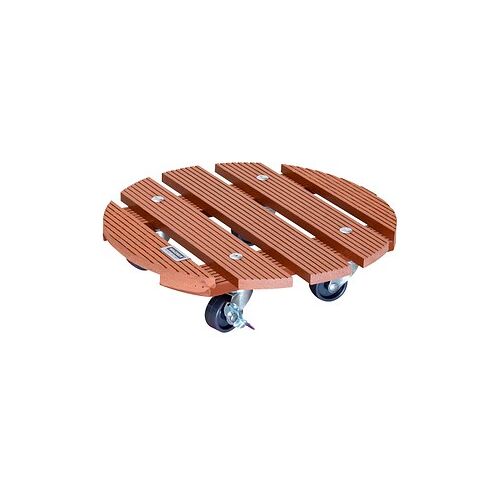 WAGNER® design yourself Pflanzenroller WPC GH 0535 Kunststoff braun rund 29,0 x 7,5 cm