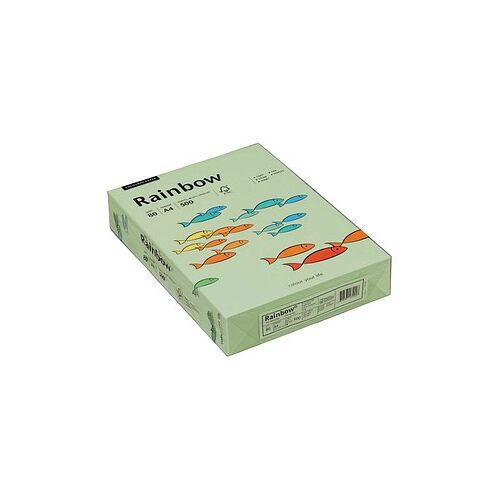 Rainbow Kopierpapier COLOURED PAPER hellgrün DIN A4 80 g/qm 500 Blatt