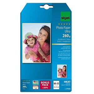 SIGEL Fotopapier IP656 10,0 x 15,0 cm hochglänzend 260 g/qm 72 Blatt SIGEL Fotopapier IP656 10,0 x 15,0 cm hochglänzend 260 g/qm 72 Blatt