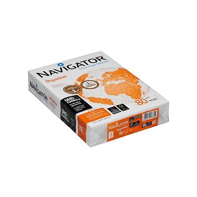 NAVIGATOR Kopierpapier Organizer DIN A4 80 g/qm 2-fach gelocht 500 Blatt NAVIGATOR Kopierpapier Organizer DIN A4 80 g/qm 2-fach gelocht 500 Blatt