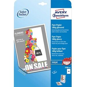 AVERY Zweckform Fotopapier 2789-40 DIN A4 glänzend 180 g/qm 40 Blatt