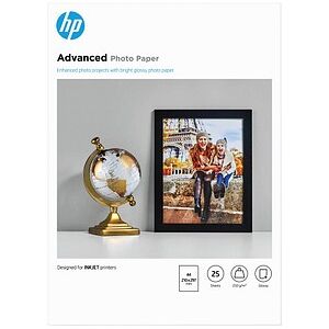 HP Fotopapier Q5456A DIN A4 glänzend 250 g/qm 25 Blatt