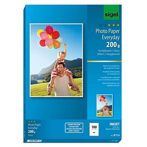 SIGEL Fotopapier IP712 DIN A4 hochglänzend 200 g/qm 100 Blatt