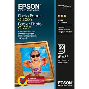 EPSON Fotopapier S042547 10,0 x 15,0 cm glänzend 200 g/qm 50 Blatt