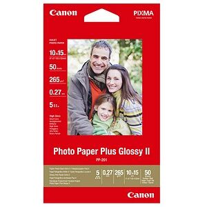 Canon Fotopapier PP-201 10,0 x 15,0 cm hochglänzend 265 g/qm 50 Blatt