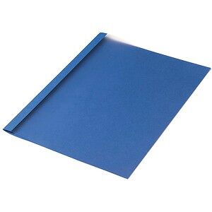 50 LMG Thermo-Bindemappen blau Leinenkarton für 30 - 40 Blatt