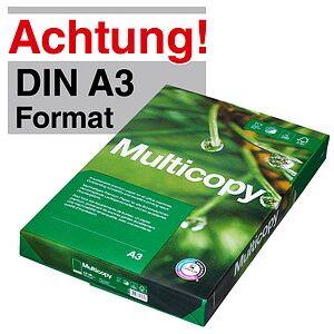 Multicopy Kopierpapier ORIGINAL DIN A3 80 g/qm 500 Blatt