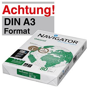 NAVIGATOR Kopierpapier Universal DIN A3 80 g/qm 500 Blatt