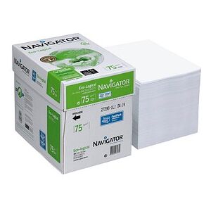 NAVIGATOR Kopierpapier Eco-Logical DIN A4 75 g/qm 2.500 Blatt Maxi-Box