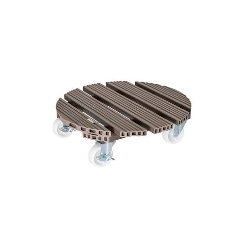 WAGNER® design yourself Pflanzenroller WPC GH 0556 Kunststoff taupe rund 38,5 x 11,0 cm