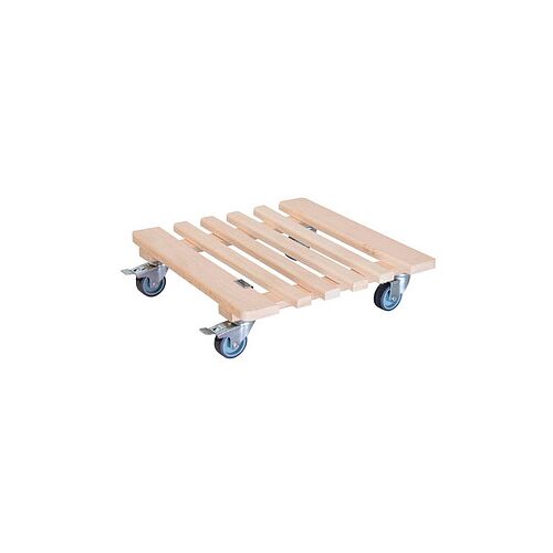 WAGNER® design yourself Pflanzenroller GH 0329 Holz hellbraun quadratisch 38,0 x 10,0 cm