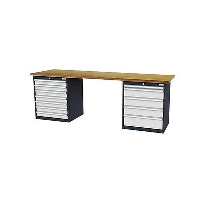 Simplaflex Reihenwerkbank - Bunt - 250x86 cm - Werkbänke Simplaflex Reihenwerkbank - Bunt - 250x86 cm - Werkbänke