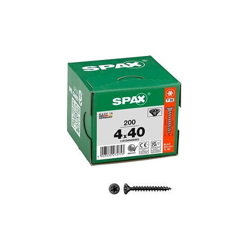 SPAX® Universalschrauben T20 Senkkopf BLAX 1191040400403 4 mm x 40 mm, 200 St.