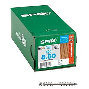 SPAX® Terrassenschrauben T25 Zylinderkopf Edelstahl A2 0537000500505 5 mm x 50 mm, 500 St. SPAX® Terrassenschrauben T25 Zylinderkopf Edelstahl A2 0537000500505 5 mm x 50 mm, 500 St.