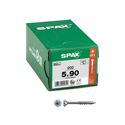 SPAX® Universalschrauben T20 Senkkopf WIROX 0191010500905 5 mm x 90 mm, 200 St. SPAX® Universalschrauben T20 Senkkopf WIROX 0191010500905 5 mm x 90 mm, 200 St.