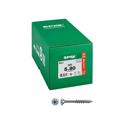 SPAX® Universalschrauben T20 Senkkopf WIROX 0191010500805 5 mm x 80 mm, 200 St. SPAX® Universalschrauben T20 Senkkopf WIROX 0191010500805 5 mm x 80 mm, 200 St.