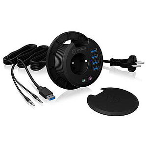 RaidSonic ICY BOX® USB-Hub IB-HUB1430 4-fach schwarz