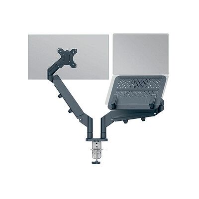 AKTION: LEITZ Laptop-Monitor-Halterung Ergo 65380089 dunkelgrau für 1 Monitor und 1 Laptop, Tischklemme mit Prämie nach Registrierung AKTION: LEITZ Laptop-Monitor-Halterung Ergo 65380089 dunkelgrau für 1 Monitor und 1 Laptop, Tischklemme mit Prämie nach Registrierung