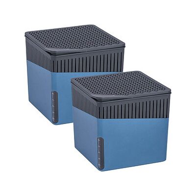 WENKO Cube Raumentfeuchter blau, 2x 1,0 kg WENKO Cube Raumentfeuchter blau, 2x 1,0 kg