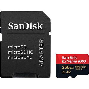SanDisk Speicherkarte microSDXC-Card Extrem PRO 256 GB