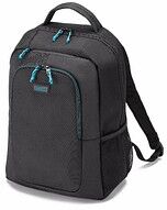 DICOTA Laptop-Rucksack Backpack SPIN Recycling-PET schwarz 21,5 l bis 39,6 cm (15,6 Zoll)