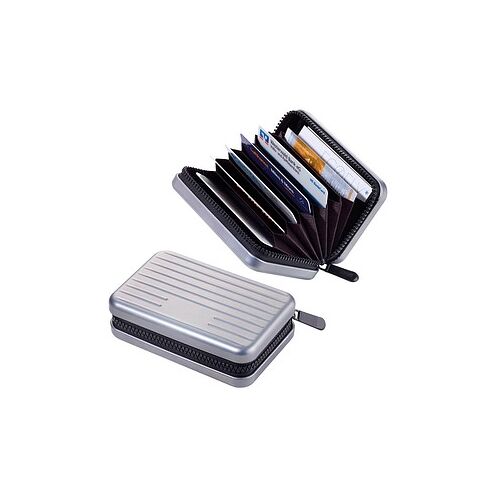 TROIKA® Kreditkartenetui KARTENKOFFER grau 7,0 x 10,5 cm, 1 St.