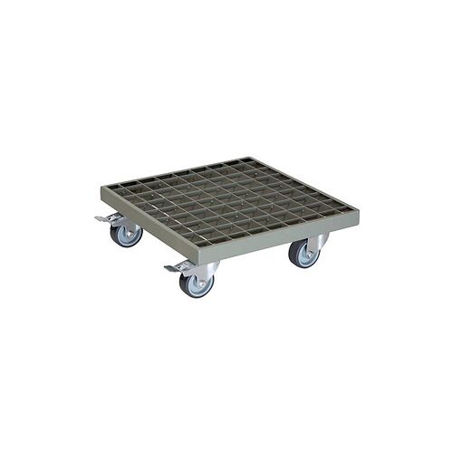WAGNER® design yourself Pflanzenroller GH 0716 Metall grau quadratisch 29,0 x 9,5 cm