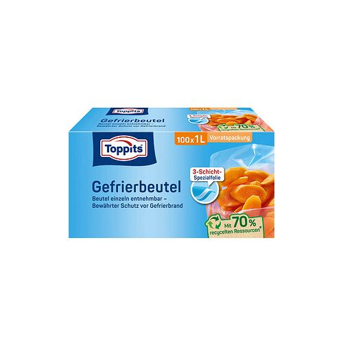Toppits Gefrierbeutel 1,0 l, 100 St.
