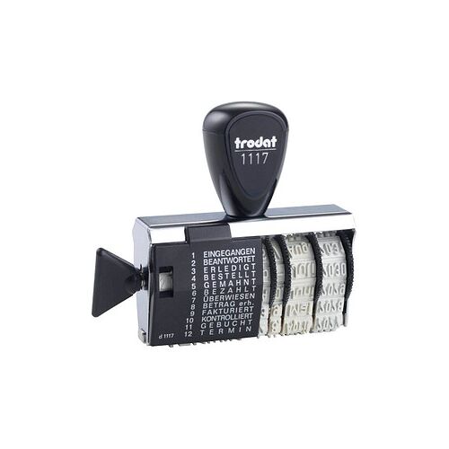 trodat Datumstempel mit Text Classic 1117 ohne Logo, 1 St.