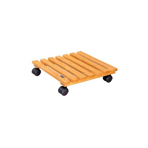 WAGNER® design yourself Pflanzenroller NATURE GH 0835 Holz hellbraun quadratisch 35,0 x 8,0 cm