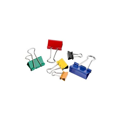 Gowi Foldbackklammern farbsortiert, 24 St.