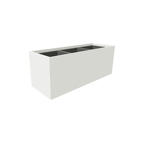 fm Pflanzkübel Plant Holz weiß rechteckig 106,2 x 40,0 cm
