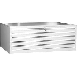 Gürkan Planschrank lichtgrau 5 Schubladen 113,0 x 83,0 x 53,0 cm, 1 St. Gürkan Planschrank lichtgrau 5 Schubladen 113,0 x 83,0 x 53,0 cm, 1 St.