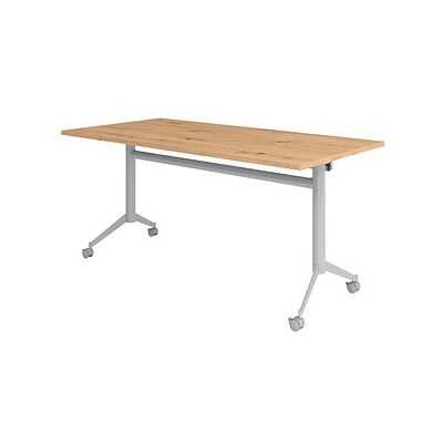 Hammerbacher FSC Mehrzwecktisch - 160x80cm, Silber Hammerbacher FSC Mehrzwecktisch - 160x80cm, Silber