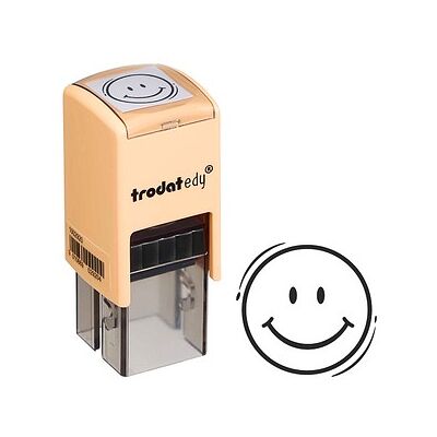 Trodat edy Fix Motivstempel Smiley 2,0 x 2,0 cm - Selbstfärbestempel Trodat edy Fix Motivstempel Smiley 2,0 x 2,0 cm - Selbstfärbestempel