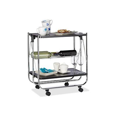 relaxdays Servierwagen schwarz 68,0 x 40,5 x 68,5 cm relaxdays Servierwagen schwarz 68,0 x 40,5 x 68,5 cm