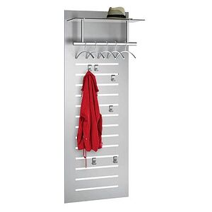 Kerkmann Wandgarderobe - 6 Haken, Silber, 60x170cm - Wandgarderobe Kerkmann Wandgarderobe - 6 Haken, Silber, 60x170cm - Wandgarderobe