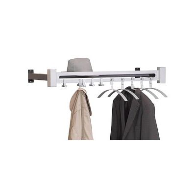 Kerkmann Wandgarderobe Montana 32655114 schwarz/alusilber - Wall Coat Rack Kerkmann Wandgarderobe Montana 32655114 schwarz/alusilber - Wall Coat Rack