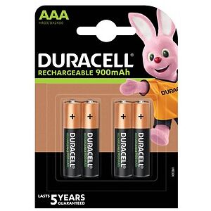 DURACELL Akkus PreCharged Ni-MH Micro AAA 900 mAh, 4 St. DURACELL Akkus PreCharged Ni-MH Micro AAA 900 mAh, 4 St.