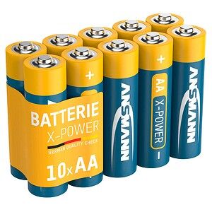 ANSMANN Batterien X-POWER Alkali-Mangan Mignon AA 1,5 V, 10 St. ANSMANN Batterien X-POWER Alkali-Mangan Mignon AA 1,5 V, 10 St.