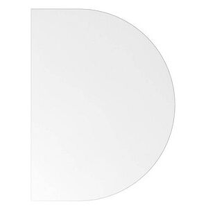 HAMMERBACHER Anbautisch höhenverstellbar LA 60 weiß, weiß halbrund 60,0 x 80,0 x 65,5 - 82,5 cm HAMMERBACHER Anbautisch höhenverstellbar LA 60 weiß, weiß halbrund 60,0 x 80,0 x 65,5 - 82,5 cm