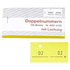 5 WOLF & APPENZELLER Doppelnummernblöcke 01-100, 101-200, 201-300, 301-400, 401-500