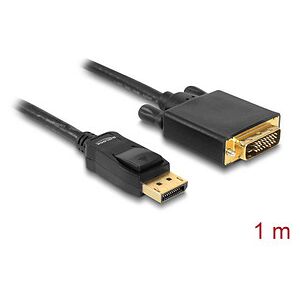 DeLOCK DisplayPort 1.1/DVI Kabel 1,0 m schwarz, 1 St. DeLOCK DisplayPort 1.1/DVI Kabel 1,0 m schwarz, 1 St.