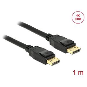 DeLOCK DisplayPort 1.2 Kabel 4K 60 Hz 1,0 m schwarz