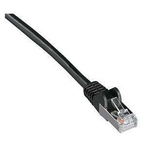 goobay RJ-45 Netzwerkkabel 50,0 m schwarz bis zu 1,00 Gbit/Sek. bis zu 100 MHz