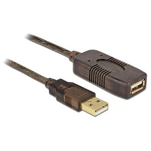 DeLOCK USB 2.0 A Kabel Verlängerung 5,0 m schwarz