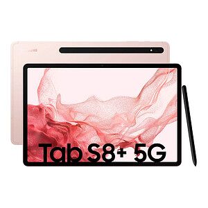 SAMSUNG Galaxy Tab S8 Plus 5G Tablet 31,5 cm (12,4 Zoll) 256 GB pink gold