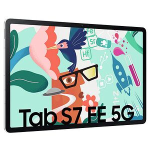 SAMSUNG Galaxy Tab S7 FE 5G Tablet 31,5 cm (12,4 Zoll) 64 GB mystik silber