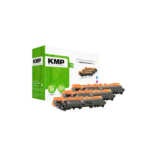 KMP 1248,3030 cyan, magenta, gelb Toner kompatibel zu brother TN-246C/M/Y, 3er-Set