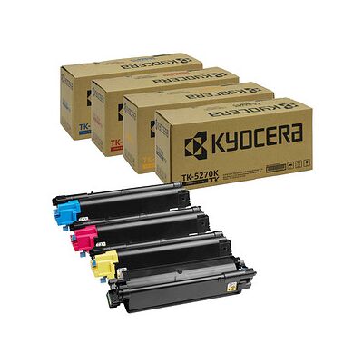 Kyocera TK-5270K/C/M/Y Toner-Set - 4er Pack - Original Kyocera TK-5270K/C/M/Y Toner-Set - 4er Pack - Original